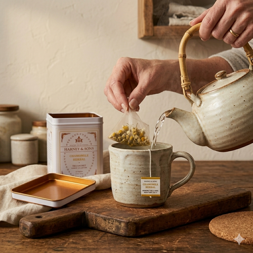 Chamomile Herbal, Classic Tin of 20 Sachets