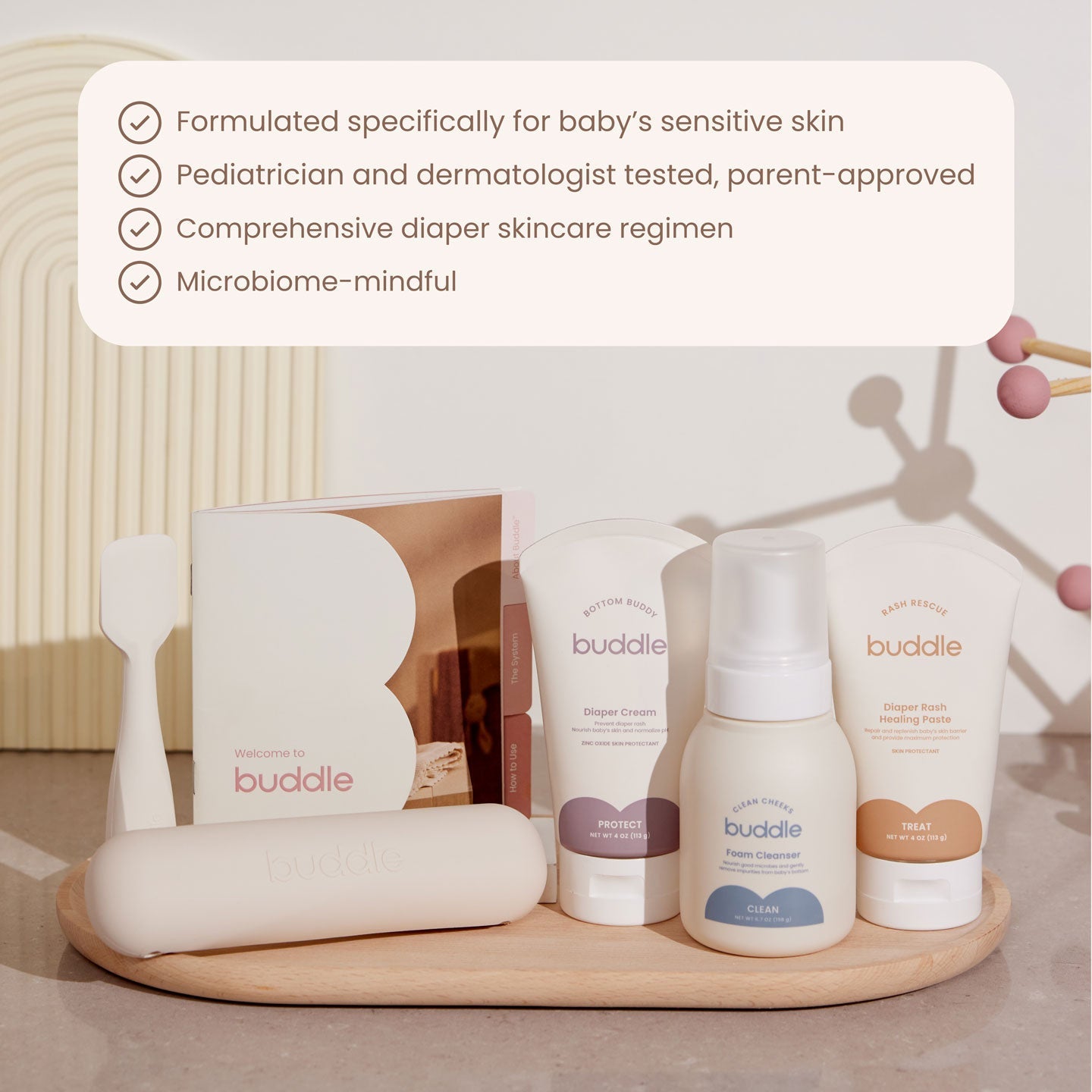 Buddle Ultimate Diaper Skincare Kit non-toxic baby shower gift